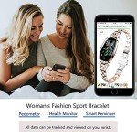 Gold Women’s Smart Watch: Fitness & Health Tracker