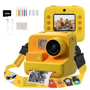 Kids Instant Camera with 1080P Display & Accessories