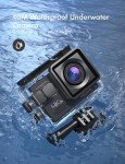 WOLFANG 4K Action Camera with 32GB MicroSD Card