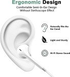 Wired Earbuds for iPhone with Mic and Volume Control