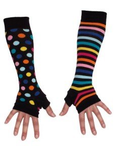 United Oddsocks Women's Black Mismatched Arm Warmers