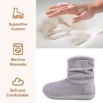 LongBay Women's Memory Foam Bootie Slippers