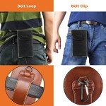 VIIGER Leather Phone Belt Clip Holster Case