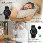 Oozoo Smartwatch with Milanese Strap - 43mm