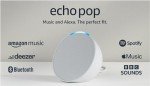 Echo Pop Smart Speaker with Alexa - Glacier White