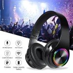 Foldable Wireless Bluetooth Headphones with Mic