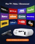 1080P Mini Projector with 12000 Lux Brightness