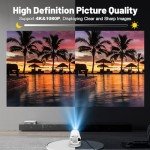 WiFi 6 Bluetooth Mini Projector - 4K Ready