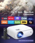1080P Mini Projector with 12000 Lux Brightness