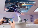 Portable Mini Projector with WiFi and Bluetooth