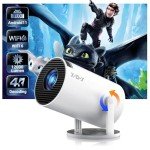 XGODY Gimbal Mini Projector with WiFi & Bluetooth