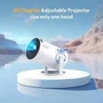 XGODY Gimbal Mini Projector with WiFi & Bluetooth