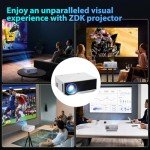 ZDK 2024 1080P WiFi Projector for Home Cinema
