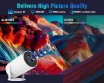 Portable Mini Projector with 4K and Android 11