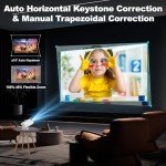 WiFi Mini Projector - 4K 1080P, Portable, Bluetooth