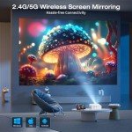 Portable Mini Projector with WiFi & Bluetooth