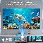 WiFi Mini Projector - 4K 1080P, Portable, Bluetooth