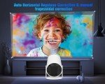 Portable Mini Projector with 4K and Android 11