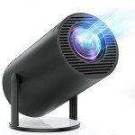 Portable Mini Projector with 4K Support & Rotation