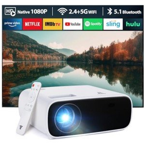 2024 Mini Projector: Full HD, 5G WiFi, Bluetooth