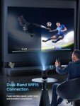 Portable Mini Projector with 4K Support & Rotation