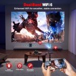 Portable 4K Smart Projector with WiFi & Bluetooth