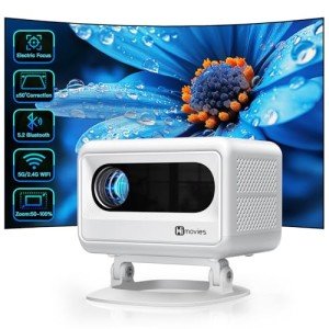 Mini Projector with WiFi & Bluetooth, Full HD 1080P
