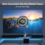 Mini Projector with WiFi & Bluetooth, Full HD 1080P