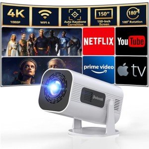 Polocsh Mini Projector 1080P with Android 11