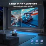 Mini Projector with WiFi & Bluetooth, Full HD 1080P