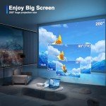 XuanPad 2024 Mini WiFi Bluetooth HD Projector
