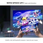 Portable 1080P Mini Projector with WiFi & Bluetooth