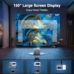 Mini Projector with WiFi & Bluetooth, Full HD 1080P