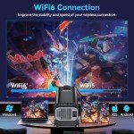 Portable 4K Mini Projector with WiFi and Bluetooth