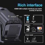 Portable 4K Mini Projector with WiFi and Bluetooth