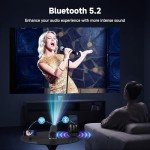 Portable Mini Projector with WiFi and 4K Support