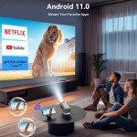 Polocsh Mini Projector 1080P with Android 11