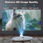 Portable 4K Mini Projector with 5G WiFi & Bluetooth