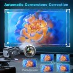 Portable 4K Mini Projector with WiFi and Bluetooth
