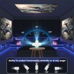 Portable 4K Mini Projector with 5G WiFi & Bluetooth