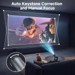Portable Mini Projector with WiFi and 4K Support