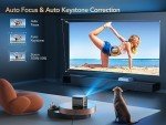 TOPTRO 4K Smart Projector with Android TV & WiFi