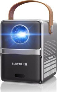 WiMiUS Mini Projector: 4K 15000 Lumen Portable