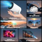 FECLYDET Mini Portable Projector with Wifi & BT5.4