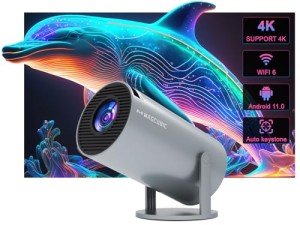 Portable 4K Mini Projector with WiFi and Android