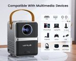 WiMiUS Mini Projector: 4K 15000 Lumen Portable