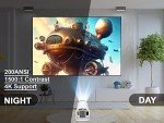 Portable 4K Mini Projector with WiFi and Android