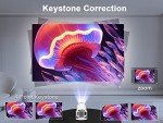 Portable 4K Mini Projector with WiFi and Android