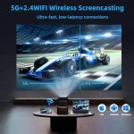 Mini Portable 1080P Projector with WiFi & Bluetooth