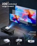 ClokoWe Mini WiFi Projector & Screen, 1080P HD